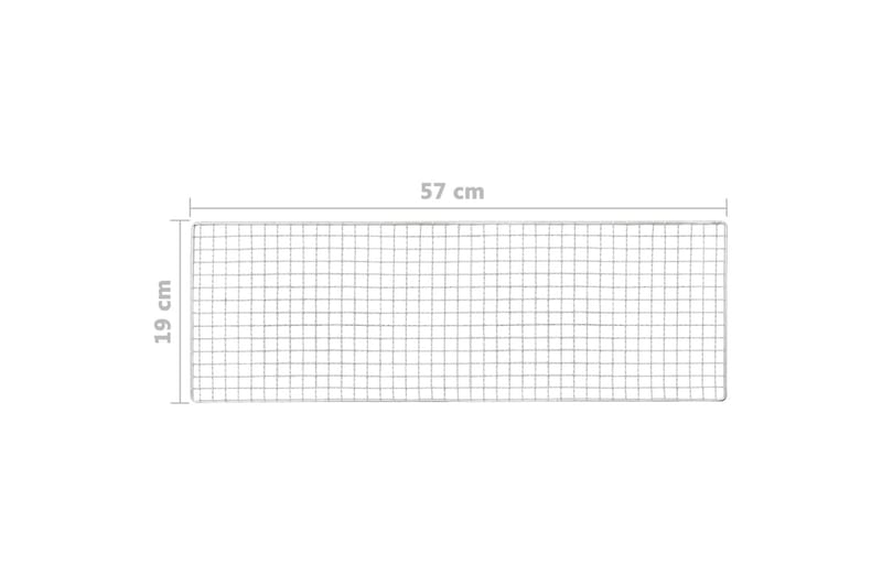 bærbar campinggrill 60x22,5x33 cm stål - Sort - Have - Grill - Øvrige griller - Bærbare griller & campinggriller