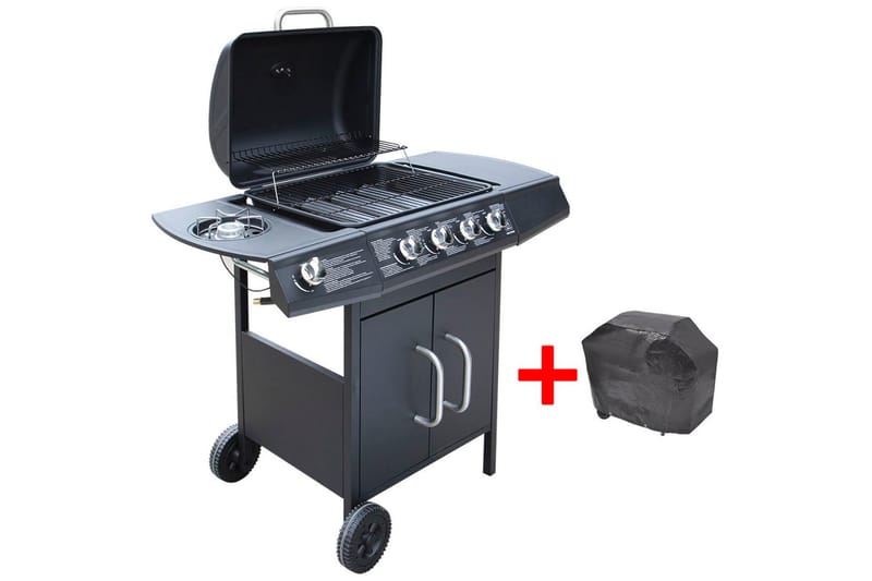 Gasgrill 4 + 1 Grillzoner Sort - Sort - Have - Grill - Gasgrille