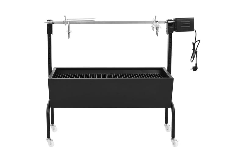 elektrisk grill med rotisserie rustfrit stål - Sort - Have - Grill - Grill tilbehør - Grillstativ & rotisserie