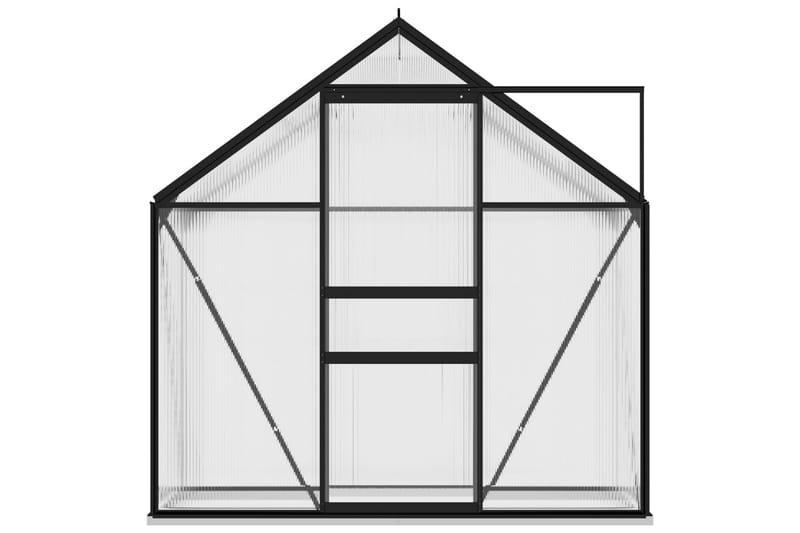 Drivhus 1,33 mâ² aluminium antracitgrå - Antracit - Have - Havearbejde & dyrkning - Drivhuse