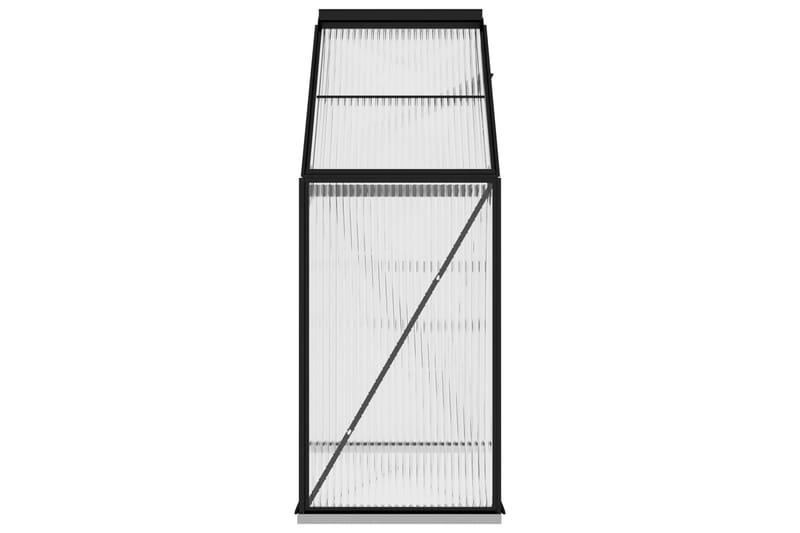 Drivhus 1,33 mâ² aluminium antracitgrå - Antracit - Have - Havearbejde & dyrkning - Drivhuse