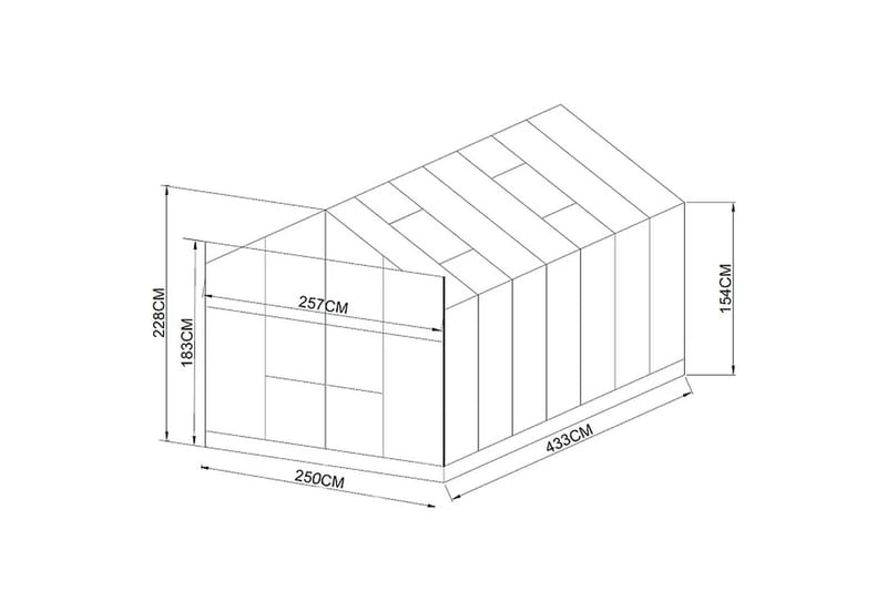 Marvell Drivhus 11,1m² - Antracit - Have - Havearbejde & dyrkning - Drivhuse