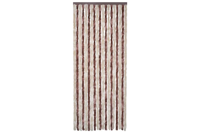 Insektgardin 120x220 cm chenille beige og lysebrun - Brun - Have - Havearbejde & dyrkning - Dyrkning - Skadedyrsbekæmpelse - Myggebeskyttelse