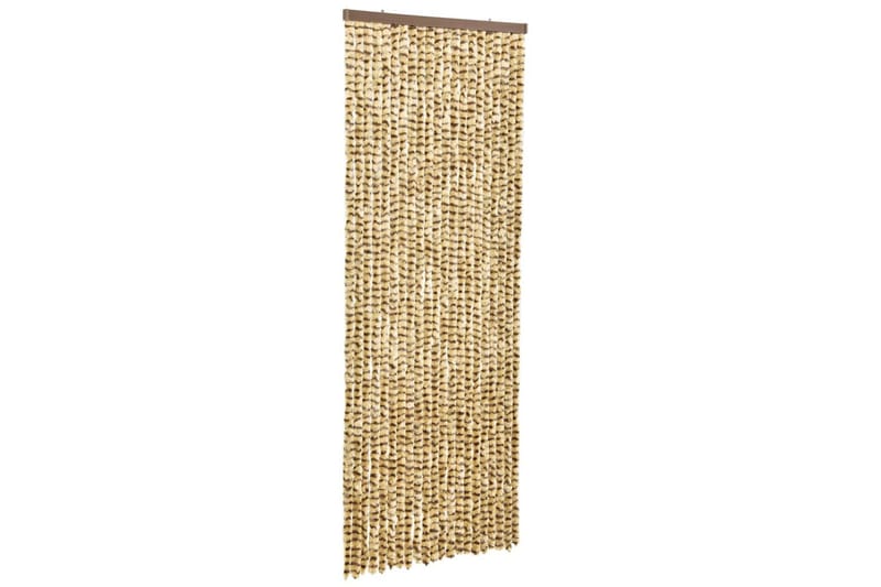 Insektgardin 56x185 cm chenille beige og brun - Beige - Have - Havearbejde & dyrkning - Dyrkning - Skadedyrsbekæmpelse - Myggebeskyttelse