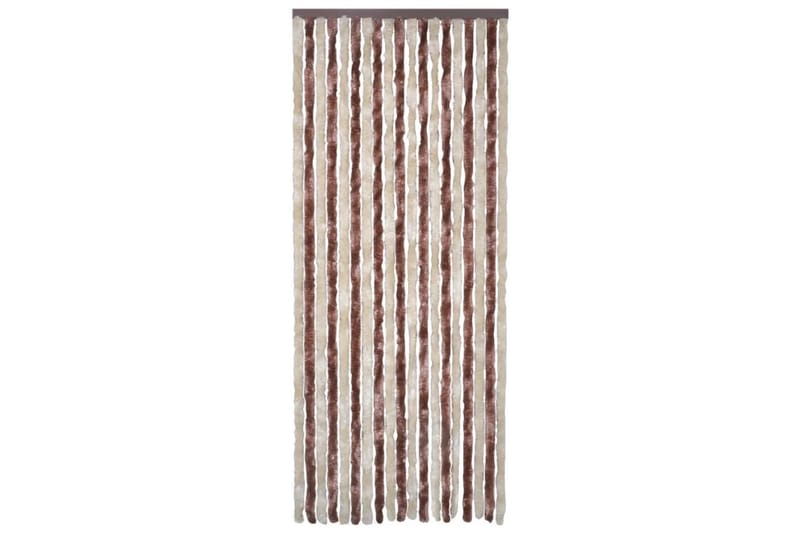 Insektgardin 56x200 cm chenille beige og lysebrun - Brun - Have - Havearbejde & dyrkning - Dyrkning - Skadedyrsbekæmpelse - Myggebeskyttelse