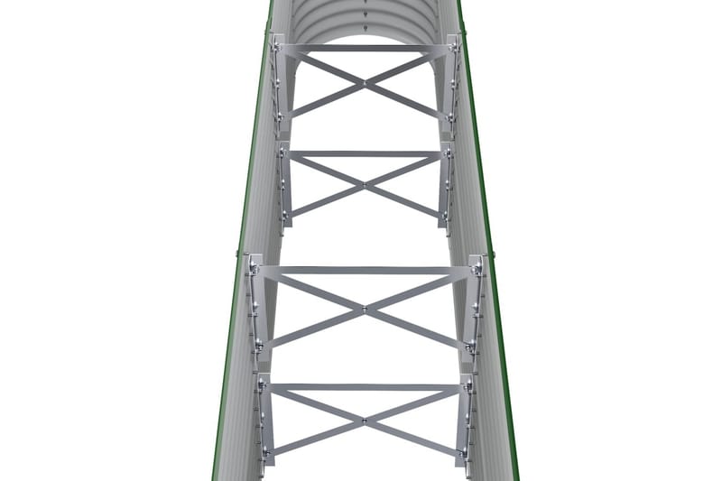 beBasic plantekasse 152x40x68 cm pulverlakeret stål grøn - GrÃ¸n - Have - Havearbejde & dyrkning - Dyrkning - Urtepotteskjulere & blomsterkrukker - Blomsterkasser