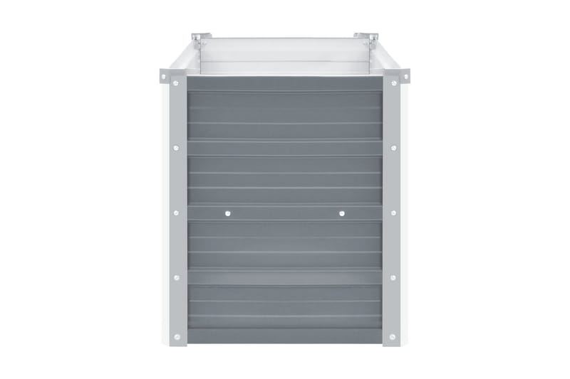 Haveplantekasse Galvaniseret Stål 100 X 40 X 45 Cm Grå - Grå - Have - Havearbejde & dyrkning - Dyrkning - Urtepotteskjulere & blomsterkrukker - Blomsterkasser