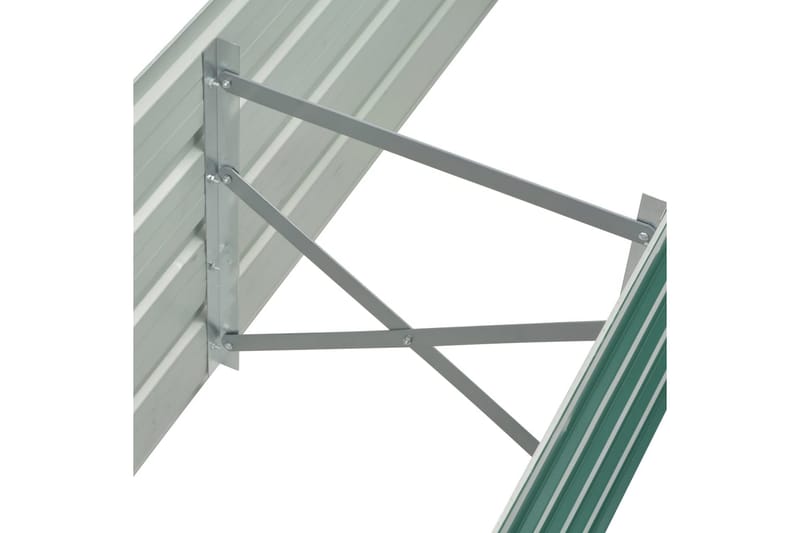 Haveplantekasse Galvaniseret Stål 160 X 40 X 45 Cm Grøn - Grøn - Have - Havearbejde & dyrkning - Dyrkning - Urtepotteskjulere & blomsterkrukker - Blomsterkasser