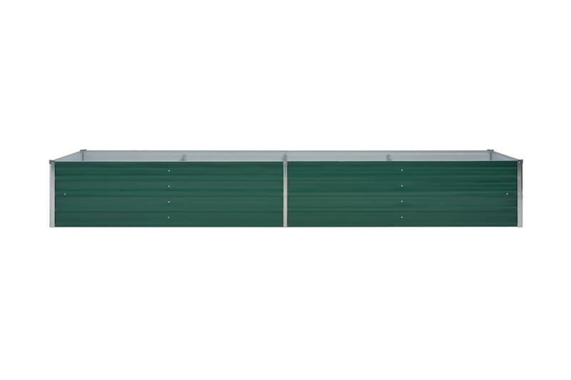 Haveplantekasse Galvaniseret Stål 320 X 80 X 45 Cm Grøn - Grøn - Have - Havearbejde & dyrkning - Dyrkning - Urtepotteskjulere & blomsterkrukker - Blomsterkasser