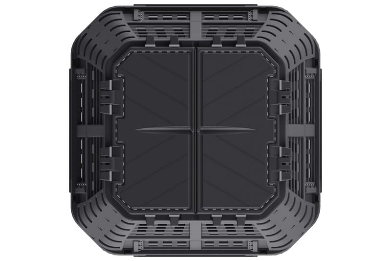 kompostbeholder 93,3x93,3x80 cm 420 l sort - Sort - Have - Havearbejde & dyrkning - Kompost - Varmkompost & kompostbeholder