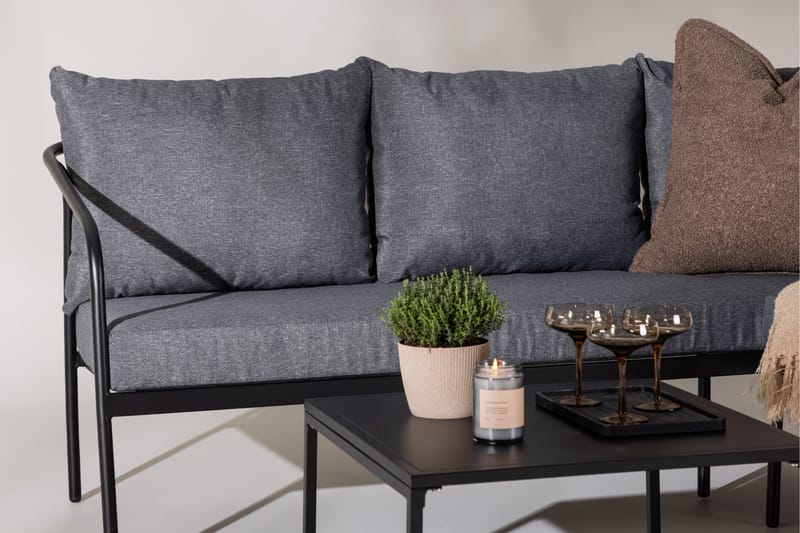 Spira Sofa Gruppe Sort - Have - Udendørs miljø - Altan & terrasse - Altanmøbler