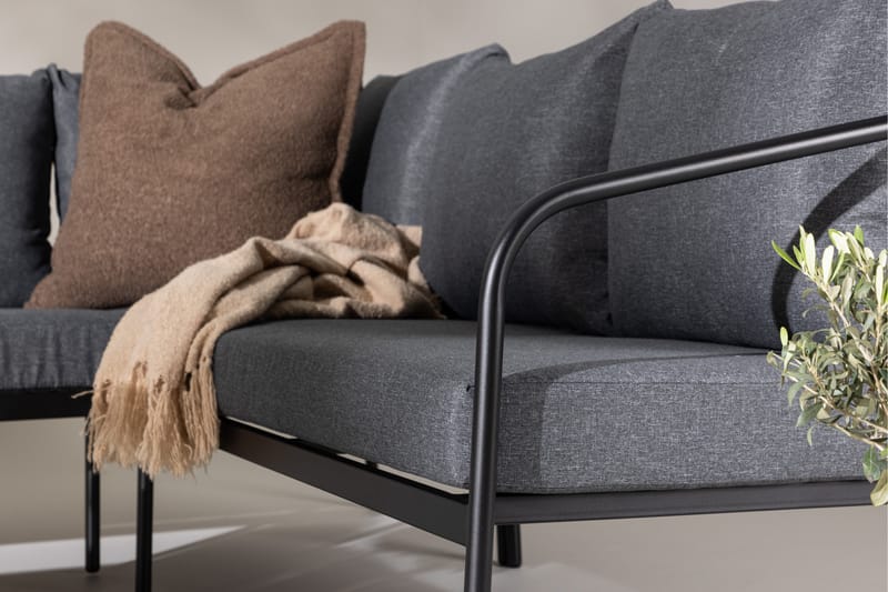 Spira Sofa Gruppe Sort - Have - Udendørs miljø - Altan & terrasse - Altanmøbler