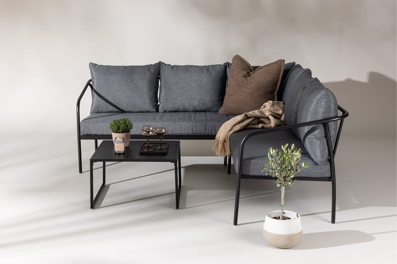 Spira Sofa Gruppe Sort - Have - Udendørs miljø - Altan & terrasse - Altanmøbler