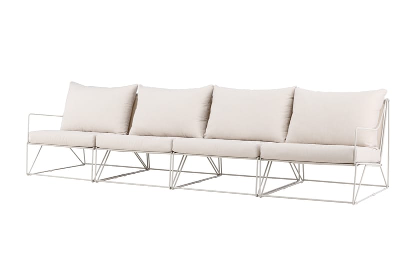 Usteryd 4-personers loungesofa - Beige - Havemøbler - Loungemøbler - Loungesofaer