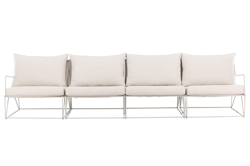 Usteryd 4-personers loungesofa - Beige - Havemøbler - Loungemøbler - Loungesofaer