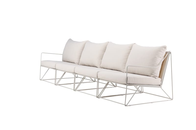 Usteryd 4-personers loungesofa - Beige - Havemøbler - Loungemøbler - Loungesofaer