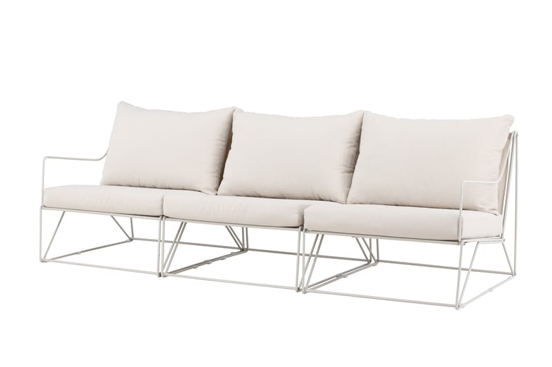 Usteryd 3-personers loungesofa - Beige - Havemøbler - Loungemøbler - Loungesofaer