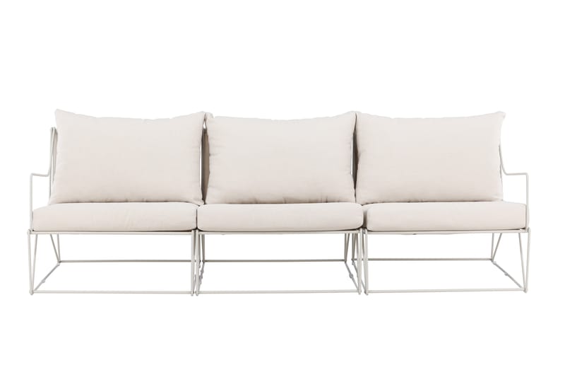 Usteryd 3-personers loungesofa - Beige - Havemøbler - Loungemøbler - Loungesofaer