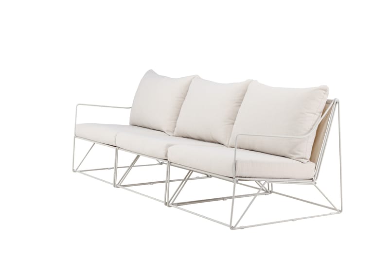 Usteryd 3-personers loungesofa - Beige - Havemøbler - Loungemøbler - Loungesofaer