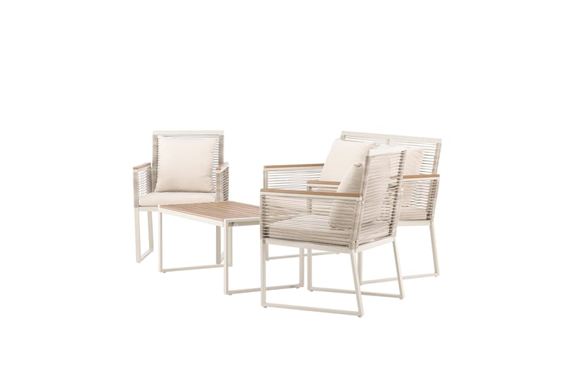 Dallas Sofagruppe 4-sæders - Beige - Have - Udendørs miljø - Altan & terrasse - Altanmøbler