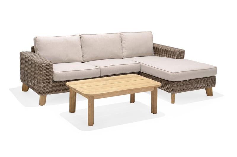 Bahamas Loungesæt 3-4-pers - Beige - Have - Udendørs miljø - Altan & terrasse - Altanmøbler