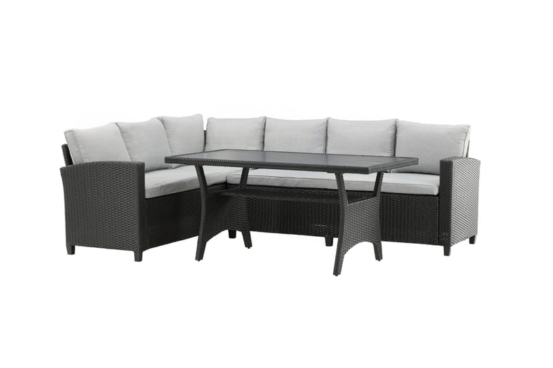 Bentwood Loungesofa 5-sits - Sort/Grå - Have - Udendørs miljø - Altan & terrasse - Altanmøbler