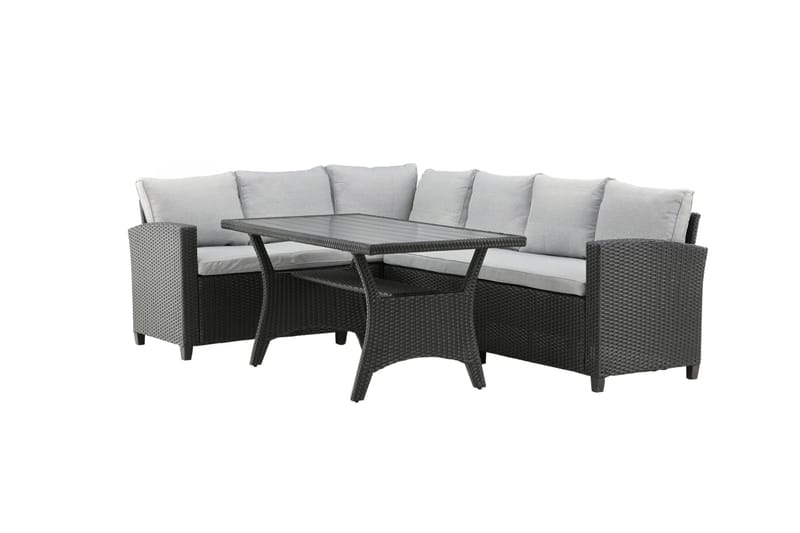 Bentwood Loungesofa 5-sits - Sort/Grå - Have - Udendørs miljø - Altan & terrasse - Altanmøbler