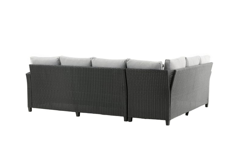 Bentwood Loungesofa 5-sits - Sort/Grå - Have - Udendørs miljø - Altan & terrasse - Altanmøbler