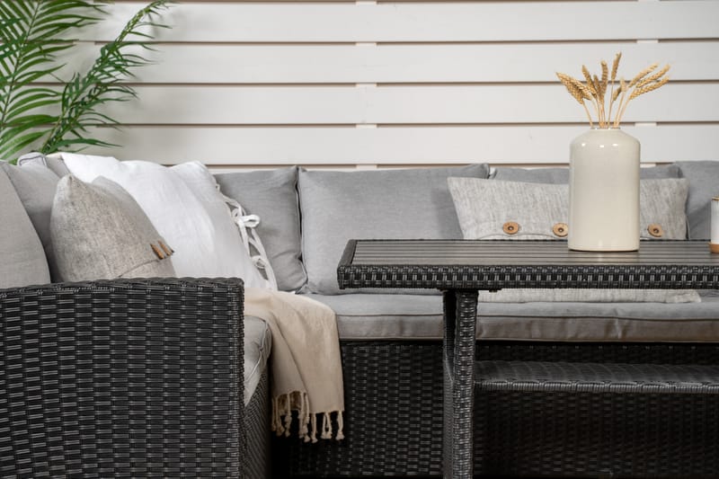 Bentwood Loungesofa 5-sits - Sort/Grå - Have - Udendørs miljø - Altan & terrasse - Altanmøbler