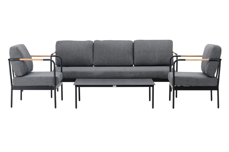 Pehnna Sofa Gruppe 5-sæde Sort - Venture Home - Have - Udendørs miljø - Altan & terrasse - Altanmøbler