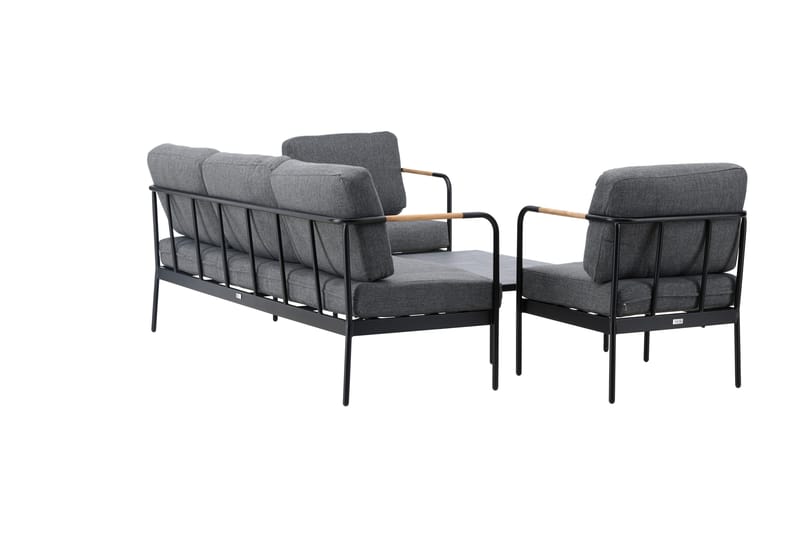 Pehnna Sofa Gruppe 5-sæde Sort - Venture Home - Have - Udendørs miljø - Altan & terrasse - Altanmøbler