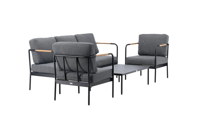 Pehnna Sofa Gruppe 5-sæde Sort - Venture Home - Have - Udendørs miljø - Altan & terrasse - Altanmøbler