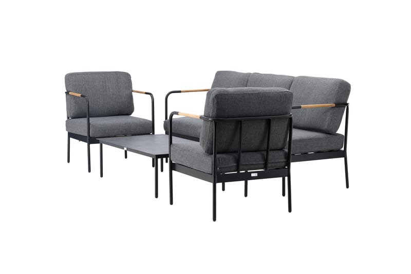 Pehnna Sofa Gruppe 5-sæde Sort - Venture Home - Have - Udendørs miljø - Altan & terrasse - Altanmøbler