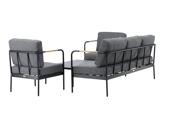 Pehnna Sofa Gruppe 5-sæde Sort - Venture Home - Have - Udendørs miljø - Altan & terrasse - Altanmøbler