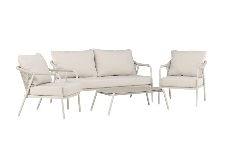 Sicily Sofagruppe Udendørs 4-personers - Beige - Have - Udendørs miljø - Altan & terrasse - Altanmøbler