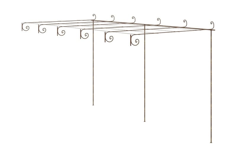 rosenbue 6x3x2,5 m jern antikbrun - Brun - Have - Udendørs miljø - Havedekoration - Havefigurer & havedekoration