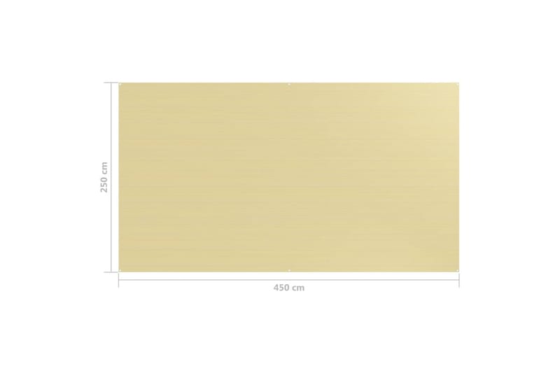 telttæppe 250x450 cm beige - Have - Udendørs miljø - Udendørs opbevaring - Havetelt & lagertelte