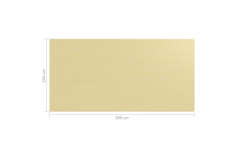telttæppe 250x500 cm beige - Havetelt & lagertelte