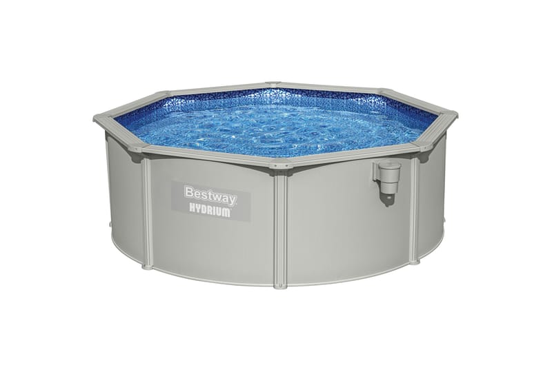 Bestway Hydrium Stålpool Rund 3,66 m - Grå - Have - Udendørsbad - Pool - Fritstående pool