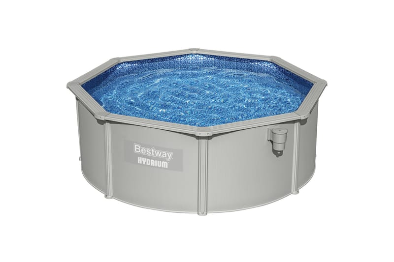 Bestway Hydrium Stålpool Rund 3,66 m - Grå - Have - Udendørsbad - Pool - Fritstående pool