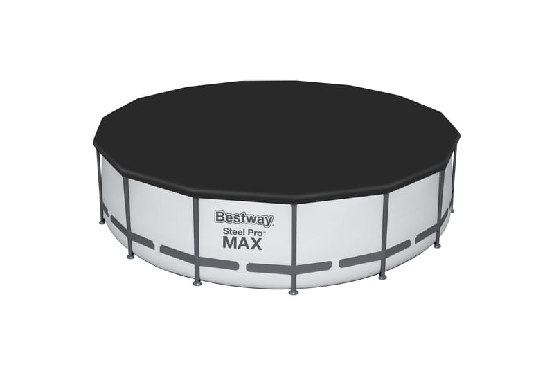 Bestway Steel Pro MAX Rund overjordisk pool 4,57 m Grå - Bestway - Have - Udendørsbad - Pool - Fritstående pool