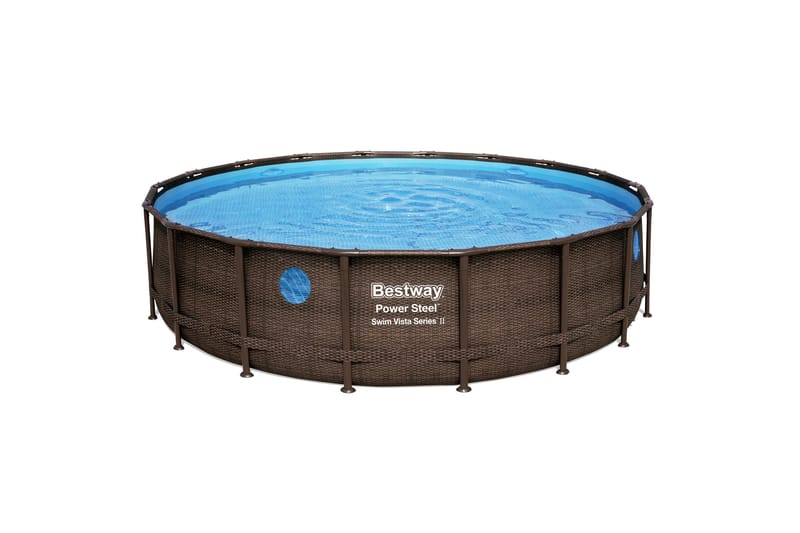 Bestway Power Steel Swim Vista II Overjordisk pool 5,49 m Brun - Bestway - Have - Udendørsbad - Pool - Fritstående pool