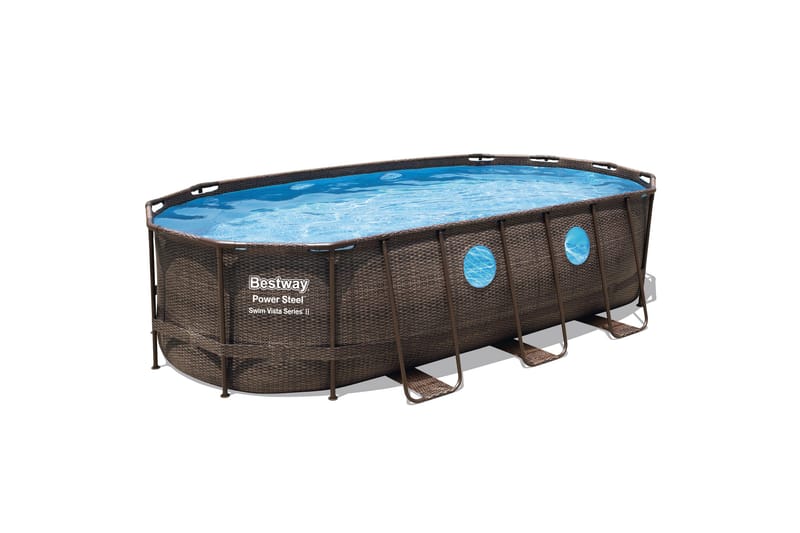 Bestway Power Steel Swim Vista II Overjordisk pool 5,49 x 2,74 m - Bestway - Have - Udendørsbad - Pool - Fritstående pool