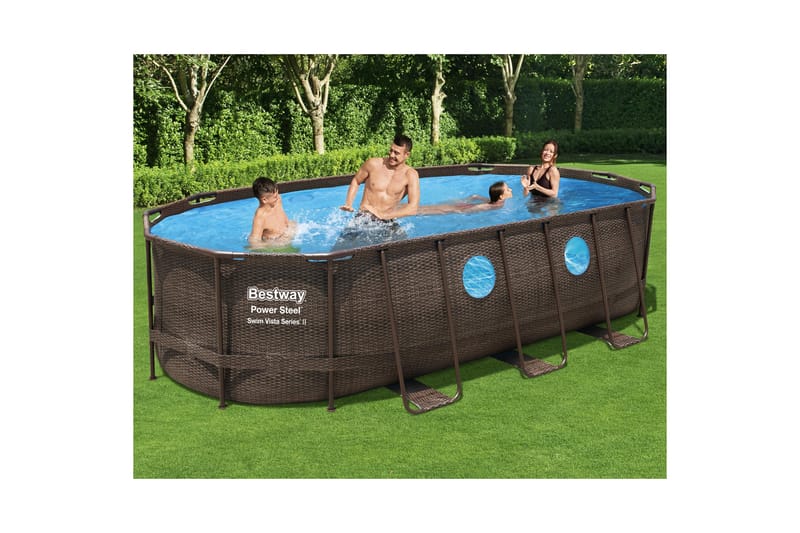 Bestway Power Steel Swim Vista II Overjordisk pool 5,49 x 2,74 m - Bestway - Have - Udendørsbad - Pool - Fritstående pool