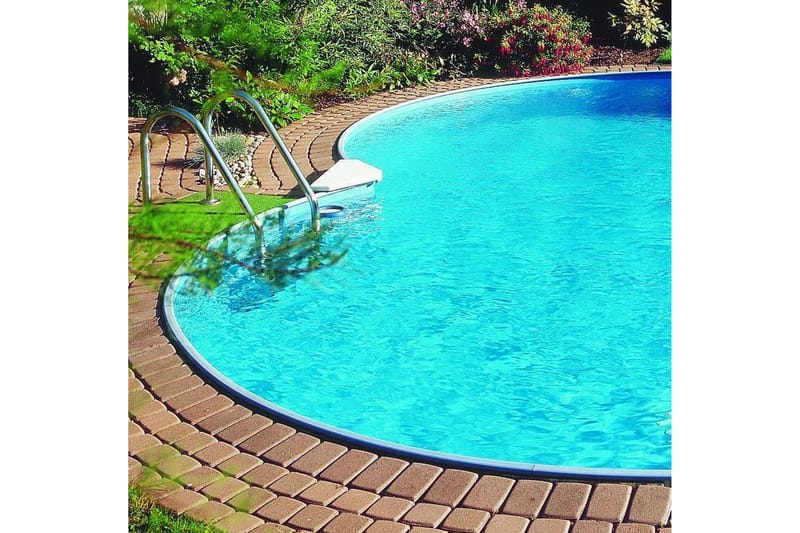 Stålvægspool Premium Oktogon 6,25x3,6x1,5m Indbygget L:C Hvi - Planet Pool - Have - Udendørsbad - Pool - Fritstående pool