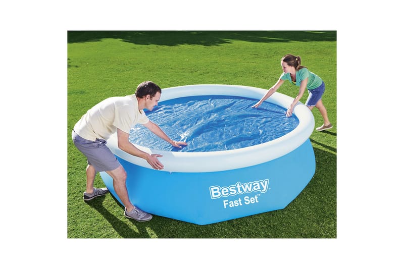 Flowclear solbeskyttelse/pooloverdækning til overjordisk pool - 3,66 m Blå - Bestway - Have - Udendørsbad - Pooltilbehør - Poolbeskyttelse - Poolovertræk & poolcover