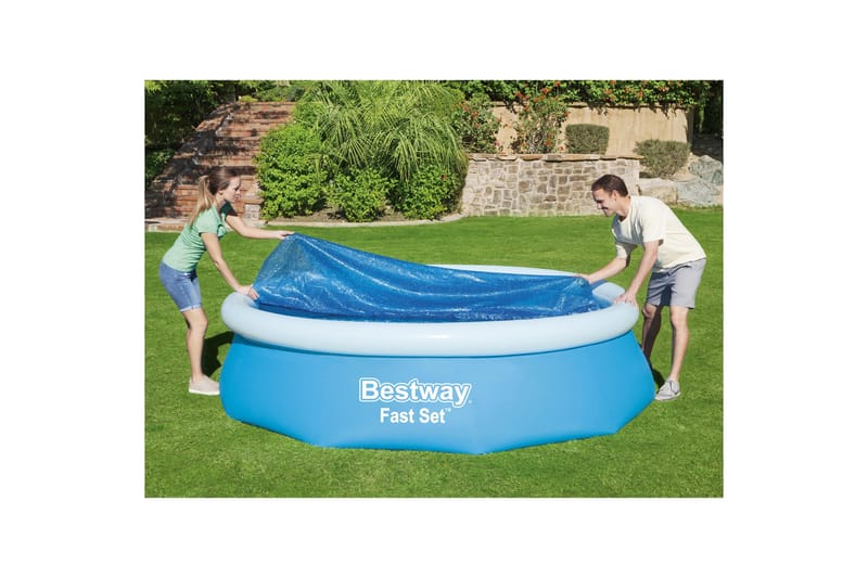 Flowclear Solskærm/Poolovertræk til Overjordisk Pool - 2,44m Bl - Bestway - Have - Udendørsbad - Pooltilbehør - Poolbeskyttelse - Poolovertræk & poolcover