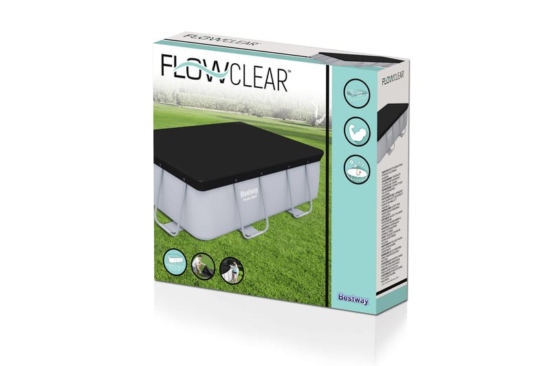 Poolovertræk Flowclear™ 2,82x1,96m Sort - Bestway - Have - Udendørsbad - Pooltilbehør - Poolbeskyttelse - Poolovertræk & poolcover