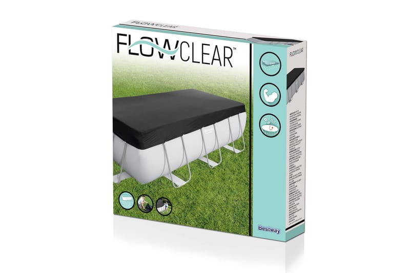 Poolovertræk Flowclear™ 4,12x2,01m Sort - Bestway - Have - Udendørsbad - Pooltilbehør - Poolbeskyttelse - Poolovertræk & poolcover