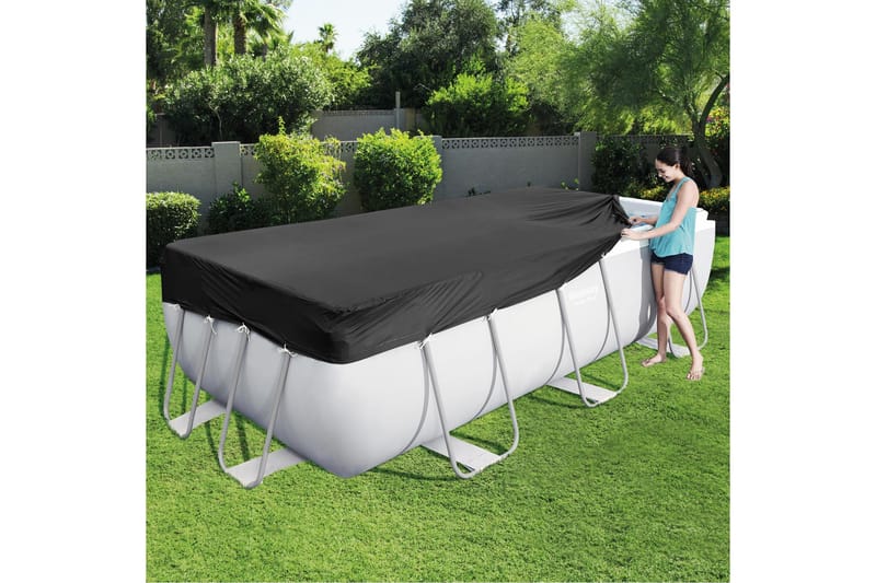 Poolovertræk Flowclear™ 4,12x2,01m Sort - Bestway - Have - Udendørsbad - Pooltilbehør - Poolbeskyttelse - Poolovertræk & poolcover